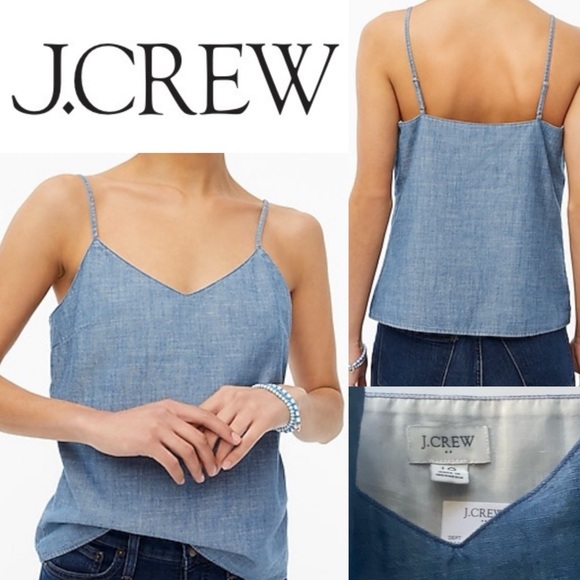 J. Crew Tops - New! J. Crew Chambray Camisole